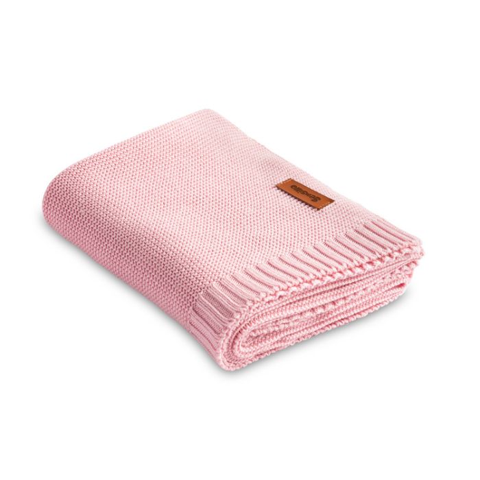 Kootud bambusviskoos beebitekk "Bamboo" 100x80 cm roosa