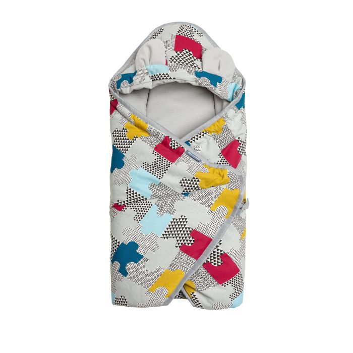 Soojakott vankrisse/turvatool "Velvet puzzle" 90x90 cm