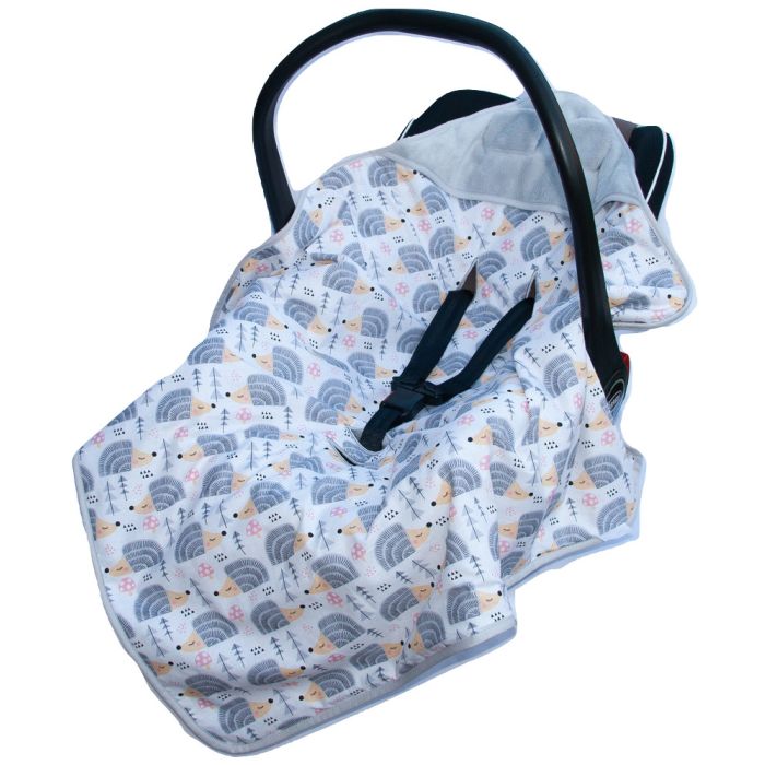 Soojakott-tekk vankrisse/turvatool "Hedgehog" 80x80 cm