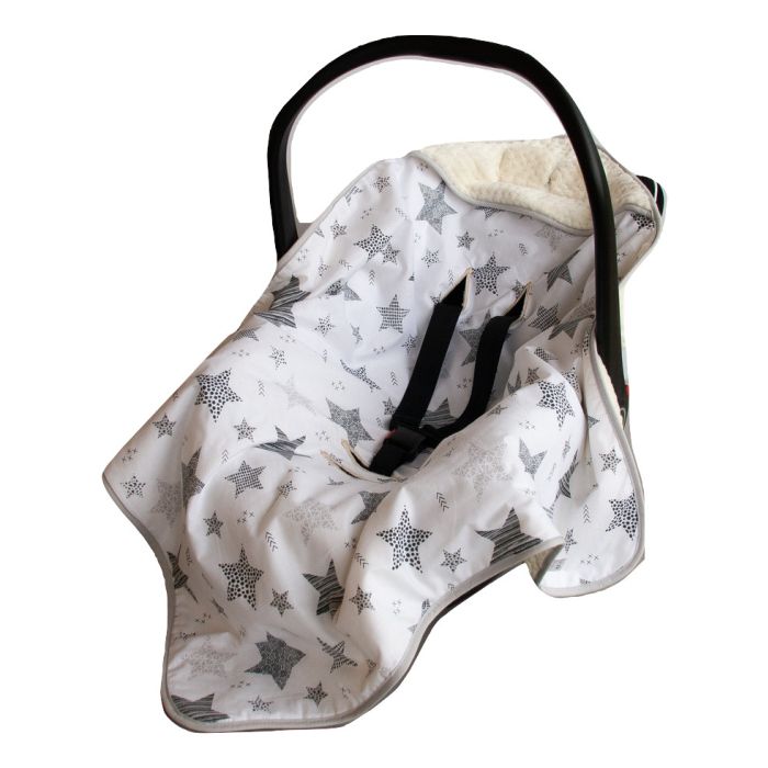 Soojakott-tekk vankrisse/turvatool "Star" 80x80 cm beež