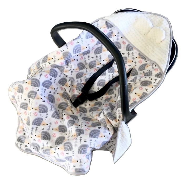 Soojakott-tekk vankrisse/turvatool "Hedgehog" 80x80 cm