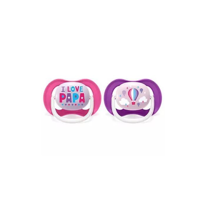 Lutt AVENT "Ultra Air" 6-18 m 2 tk I love papa
