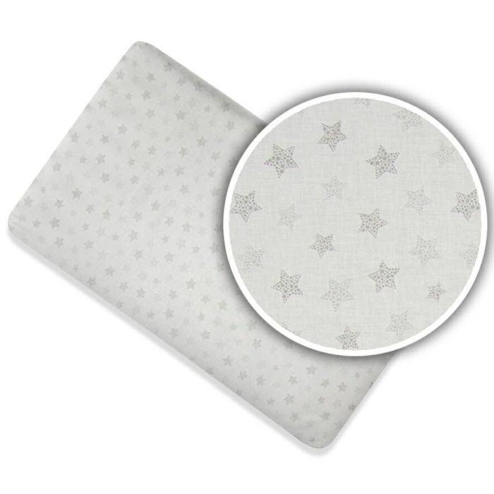 Ankras paklodė  su guma 120x60 žvaigždės pilka