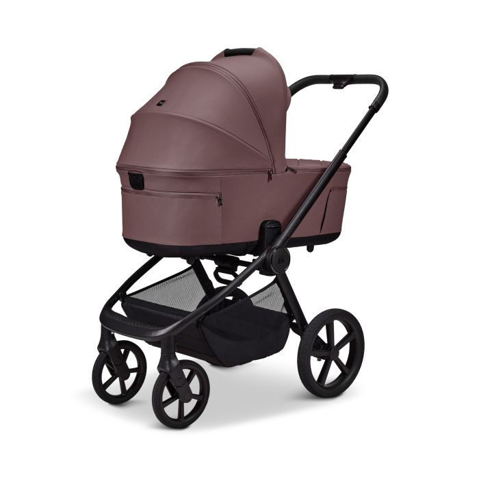 Moon vežimėlis universalus susilankstantis lopšys  2/1 Resea fold bronzinis