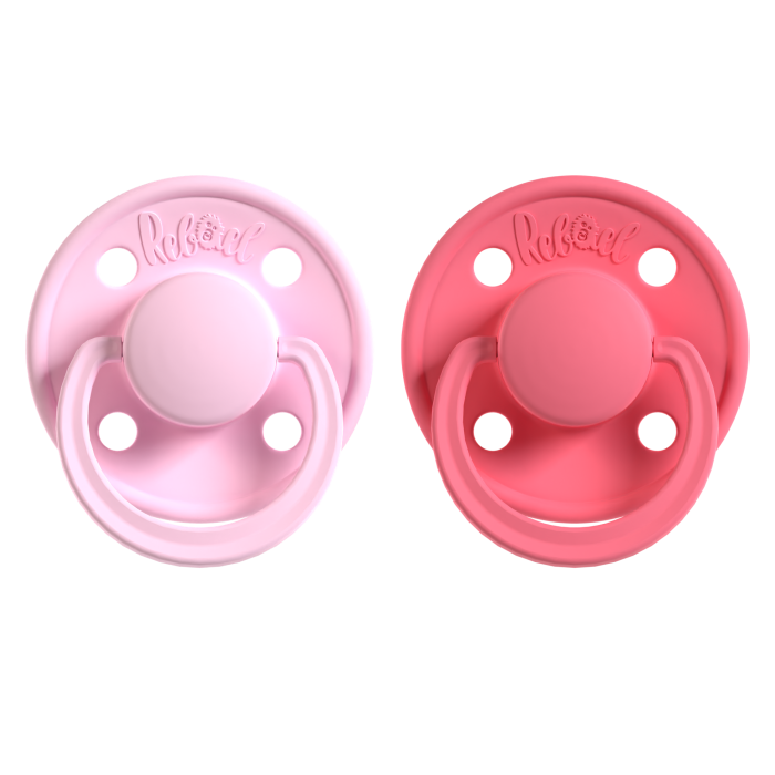 Rebael čiulptukai mono  rožinis  raudonas 2vnt dydis 2