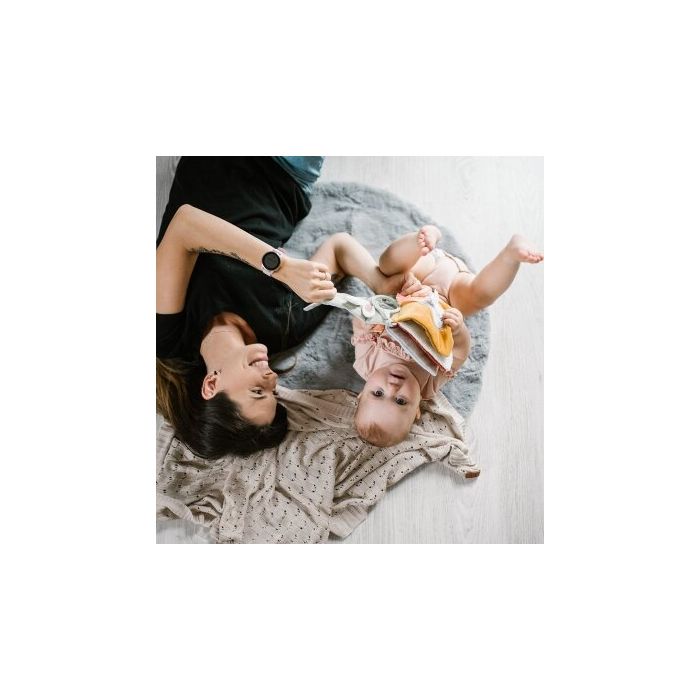 Kootud Babyono bambus beebitekk 100x75 cm beež