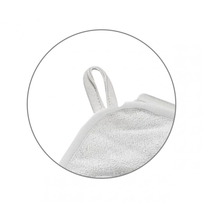 Bamboo kapuutsiga vannilina 100x100 cm "Mouse grey"