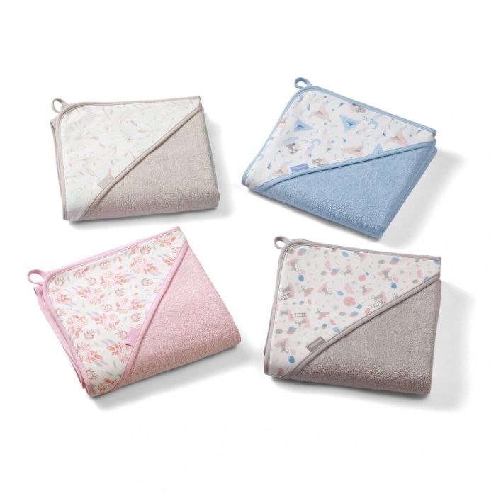 Froteerätik beebile "Floral" 100x100 cm roosa