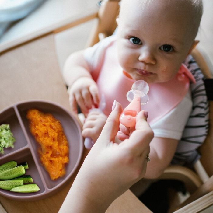 BabyOno silikoon lusikad 2 tk oranž/lilla