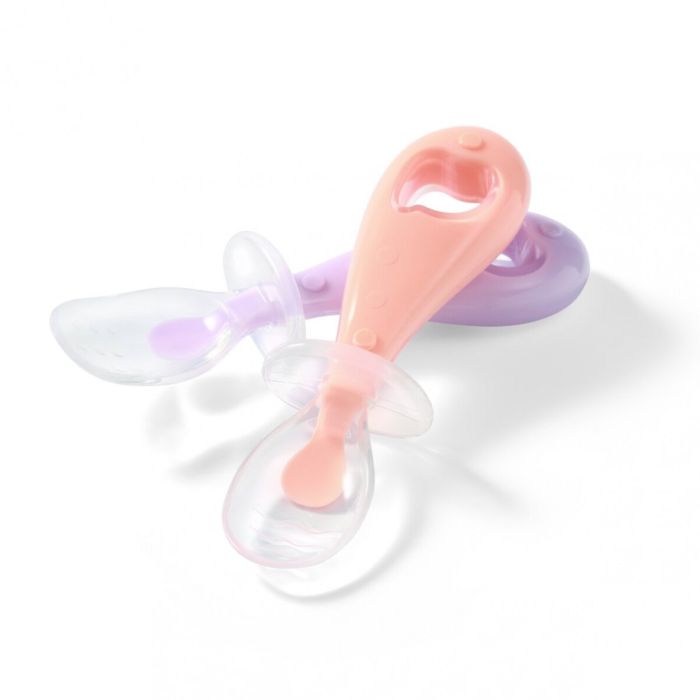 BabyOno silikoon lusikad 2 tk oranž/lilla