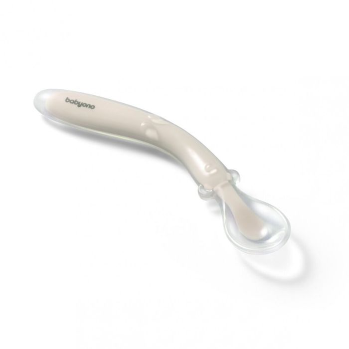 BabyOno silikoon lusikas beige
