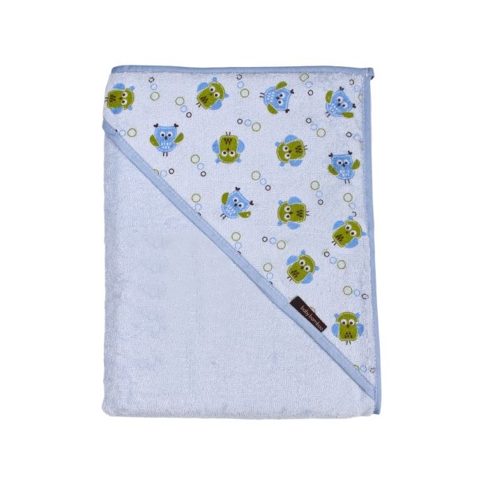 Bamboo kapuutsiga vannilina 100x100 cm "Buboo" sinine