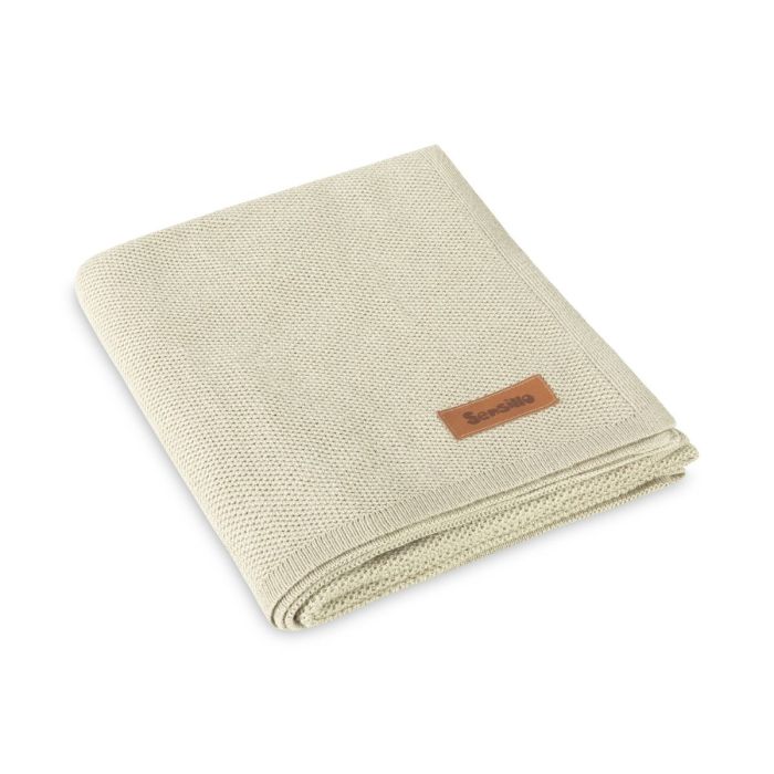 Kootud bambusviskoos beebitekk "Bamboo" 100x80 cm baby blue