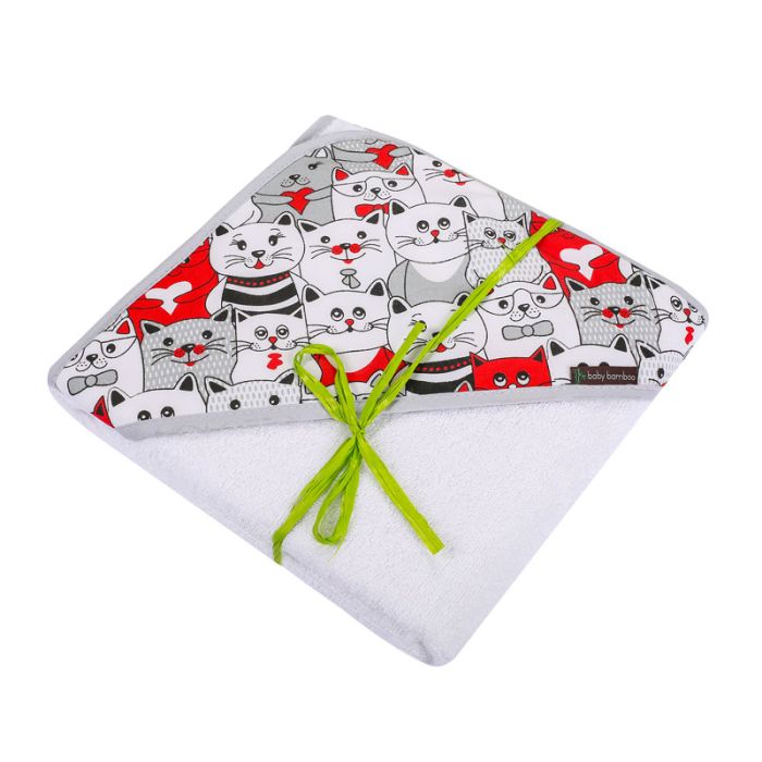 Kapuutsiga rätik 100x100 cm "Baby bamboo" 