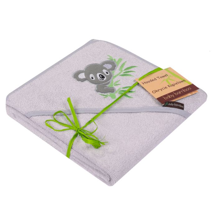 Bambusest rätik 100x100 cm "Koala" hall