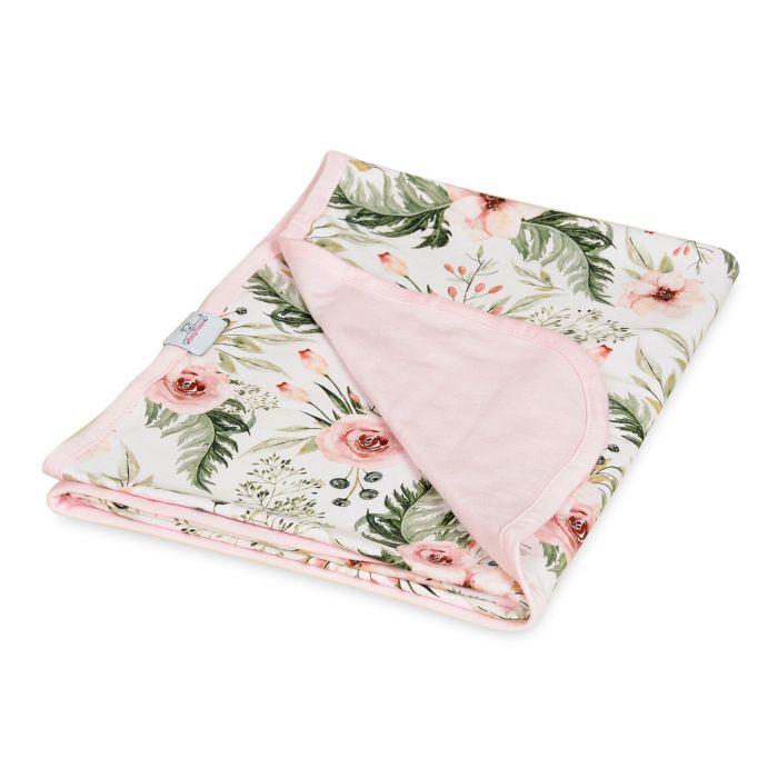 Bambusest tekk "Flowers" 100x75 