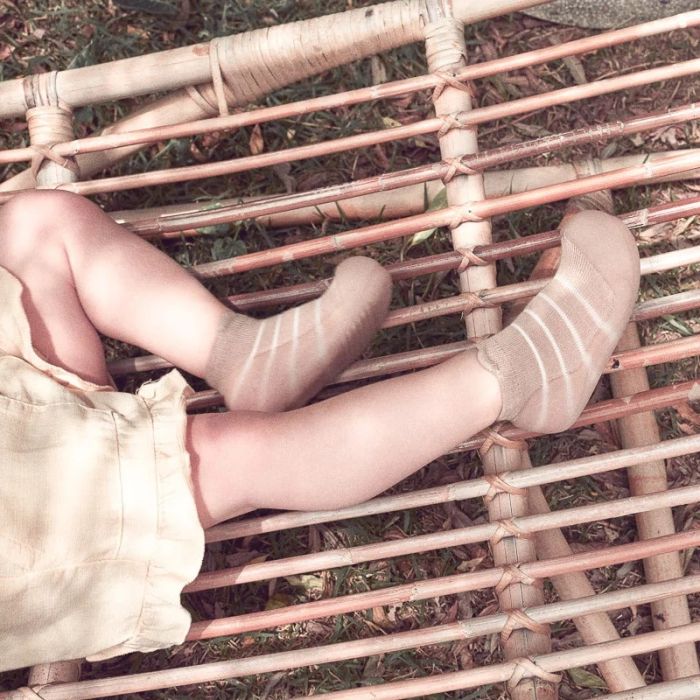 Beebi kingad Attipas "Bamboo bear" beige