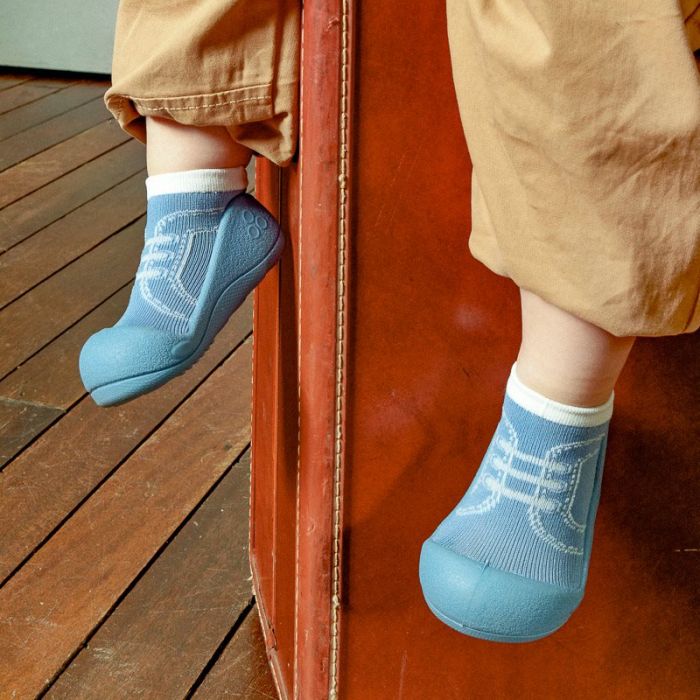 Beebi kingad  Attipas "Bamboo running" blue