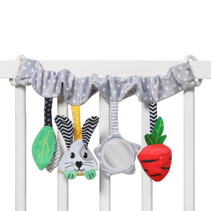 Babyono žaislas vežimėlio auto kėdutės peliukas braškė 798