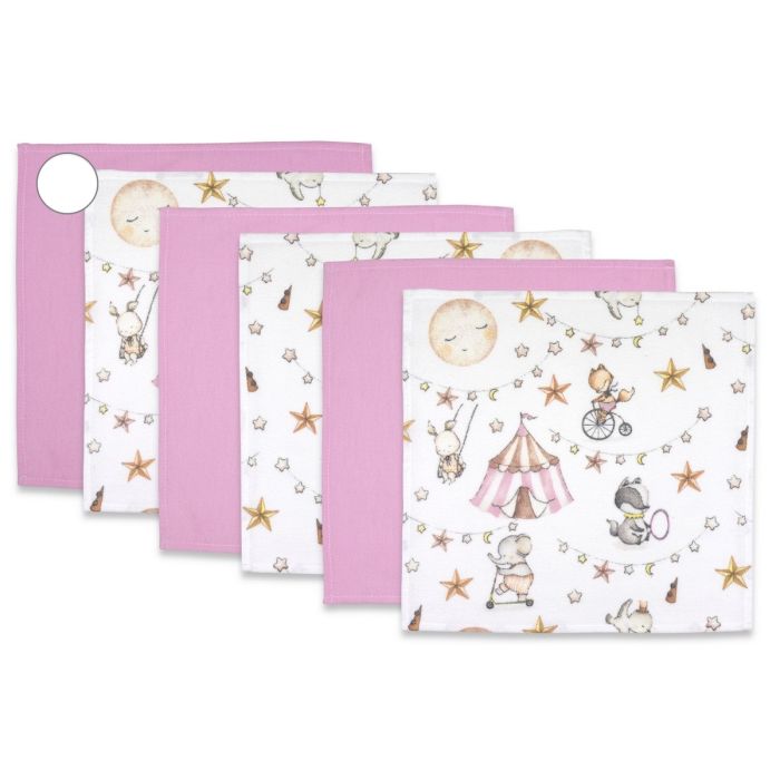 Flanellist lapid komplektid 6tk "Mini in pink"