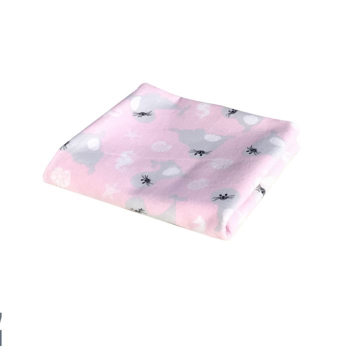 Beebi flanellist lapid 70x80cm, roosad 1 tk