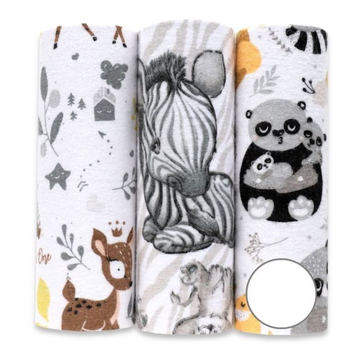 Flanellist lapid komplektid 3tk "Neutral"