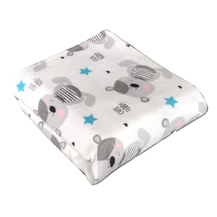 Beebi flanellist lapid "Teddy"  70x80cm 1tk