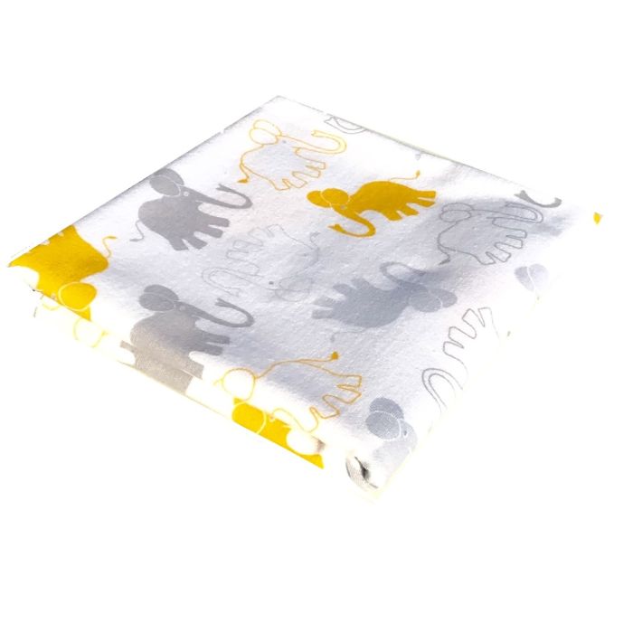 Beebi flanellist lapid 70x80cm valge 1tk