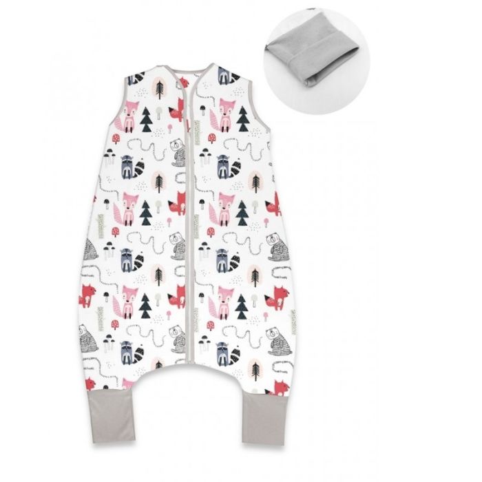 Beebi jalaosadega magamiskott "Forest walk beige" 2-2.5 TOG
