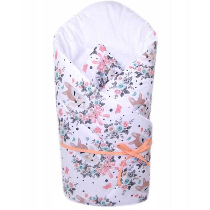 Beebi ümbriktekk "Bembi" valge