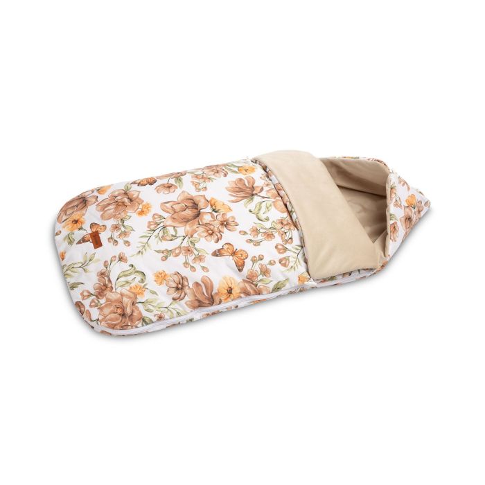 Beebi magamiskott vankrisse "FLORAL BEIGE"
