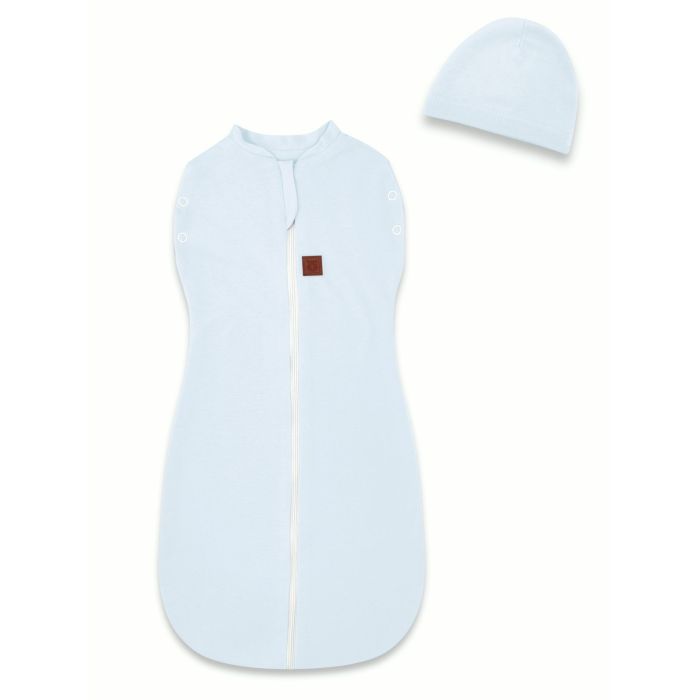 Beebi mähkimiskott Teddy interlock super soft blue