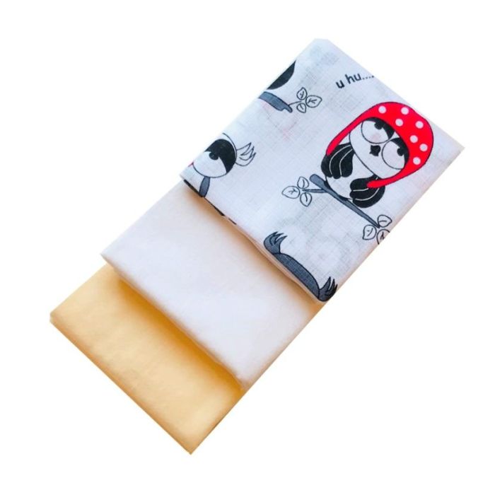 Puuvillaste mähkmete komplekt, 3 tükki, "Wisdom" punane