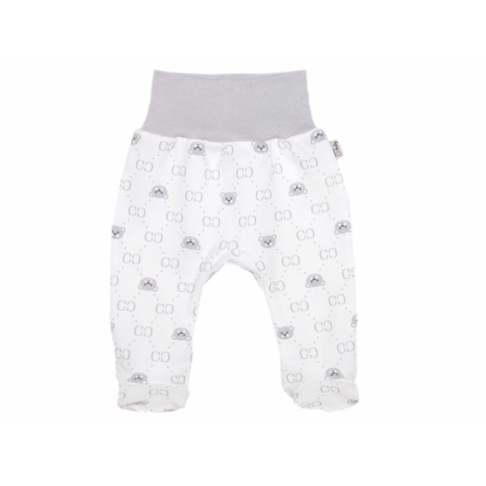 Beebi sipupüksid "Bear glamuor " valge halliga I Beebi riided