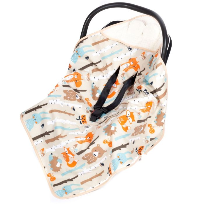 Soojakott-tekk vankrisse/turvatool "Forest life" 80x80 cm