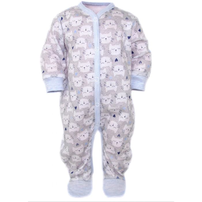 Beebi tudukombe - romper "Cats" sinine