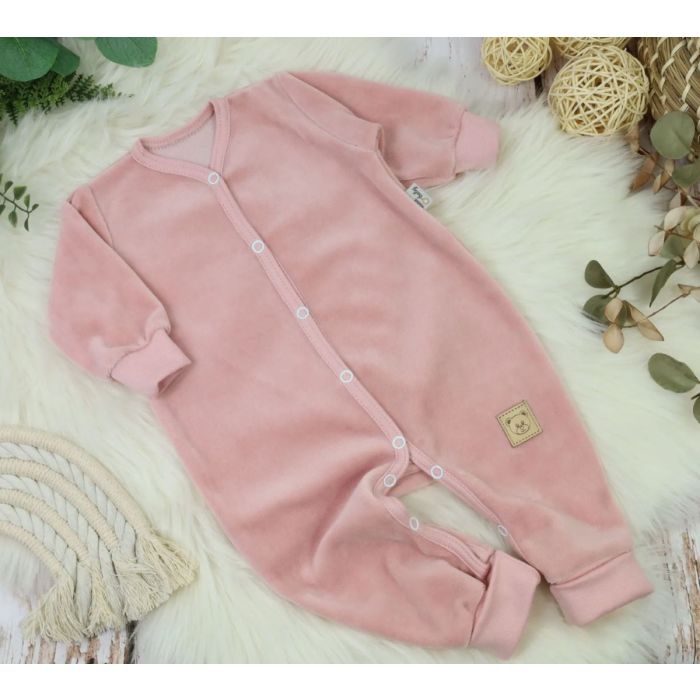 Tudukombe beebile "Velour pale pink"  