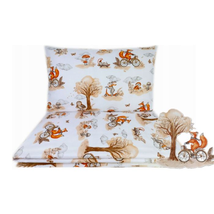 Voodipesu beebidele 135x100 "Beige fox" 