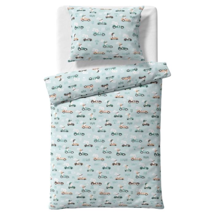 Voodipesu beebidele 135x100 "Bunny go" 