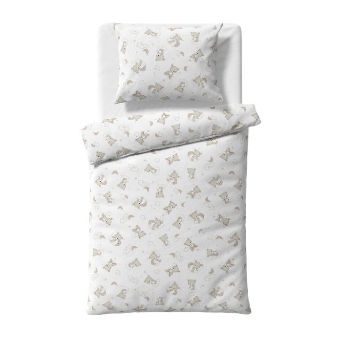 Voodipesu beebidele 135x100 "Teddy ecru" 