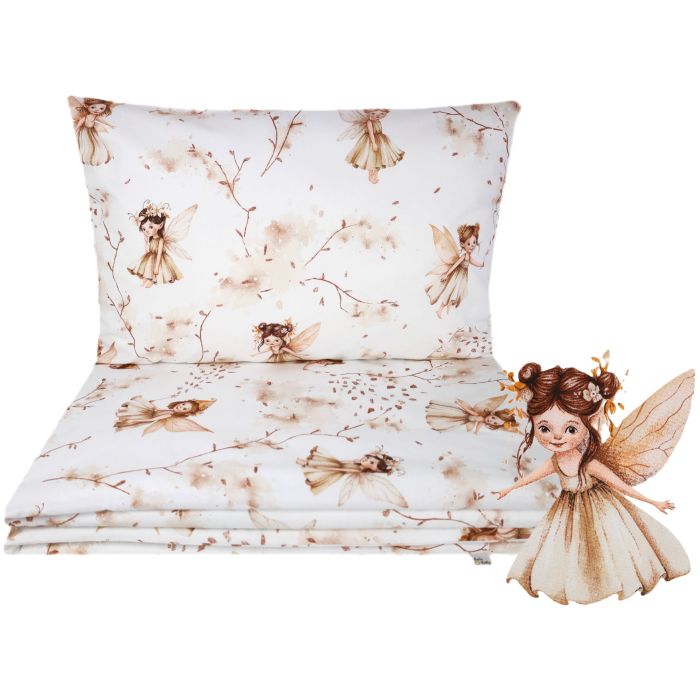 Voodipesu beebidele 135x100 "Fairies brown" 