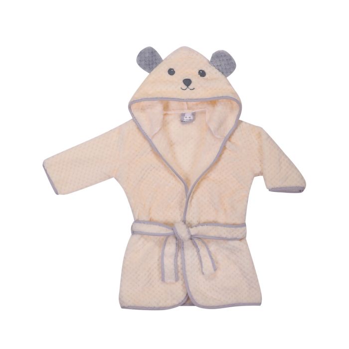 Beebide hommikumantel "Bear ecru"