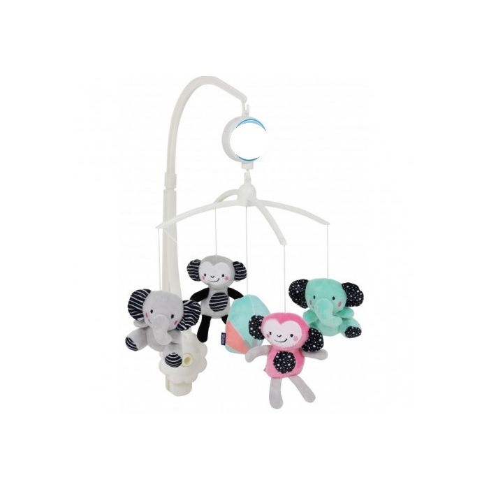 Muusikat mängiv karussell "Zoo" pehmete loomadega