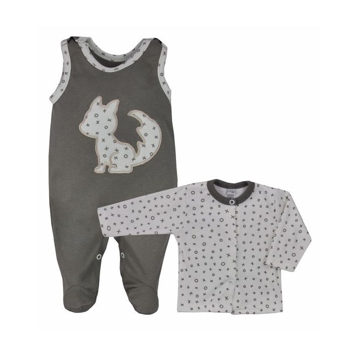 Beebi komplekt 2-e osaline "Fox 2" pruun