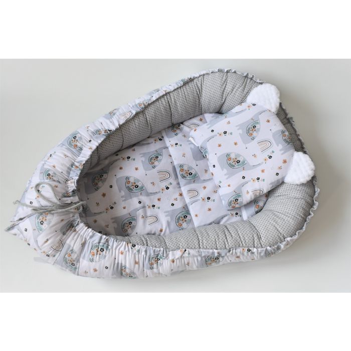 Beebipesa  "Elephants". Beebipesa - Mängutuba beebidele.