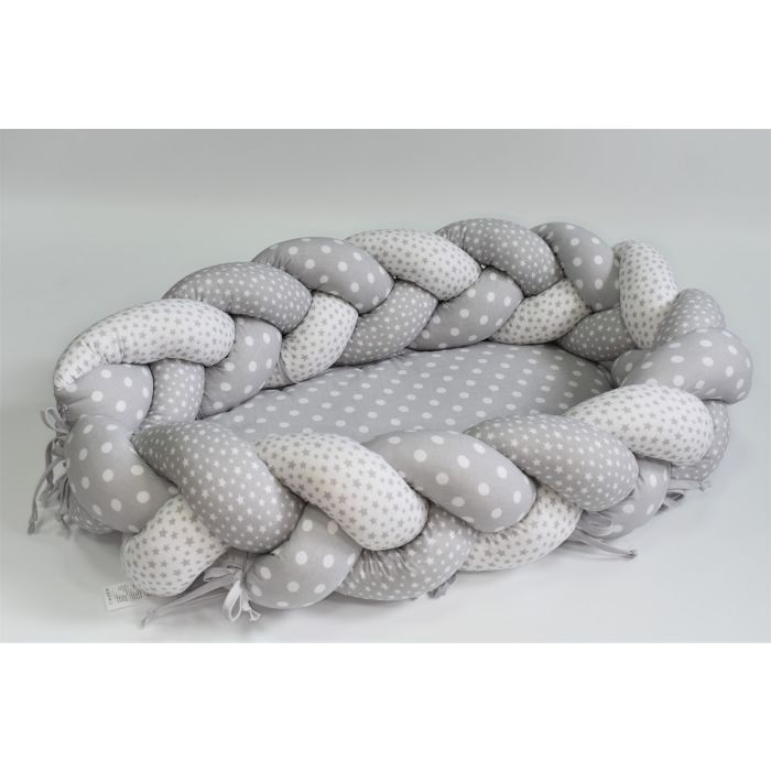 2in1 Beebipesa - Voodipehmendus beebile "Stars" hall