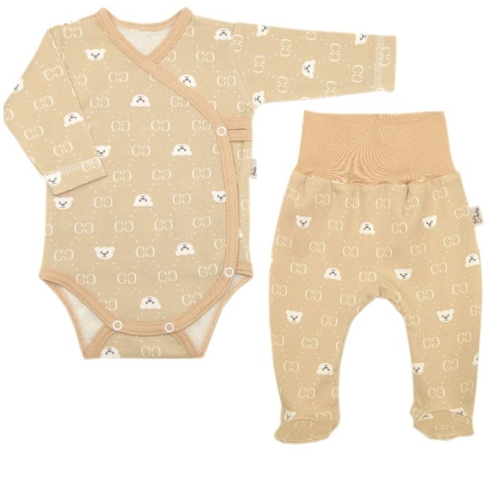 Beebiriided 2 osaline "Bear glamour beige" ostmine internetist I Beebi riiete komplekt