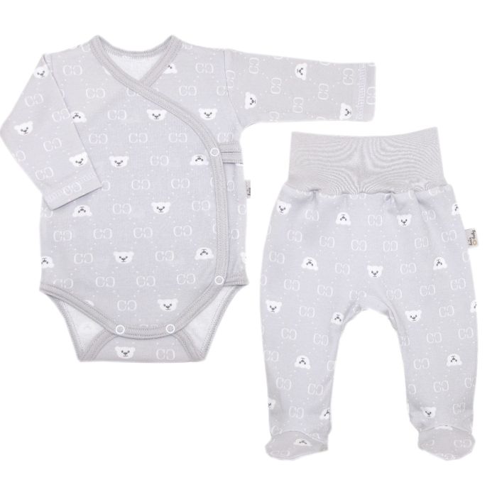 Beebiriided 2 osaline "Bear glamour grey" ostmine internetist I Beebi riiete komplekt
