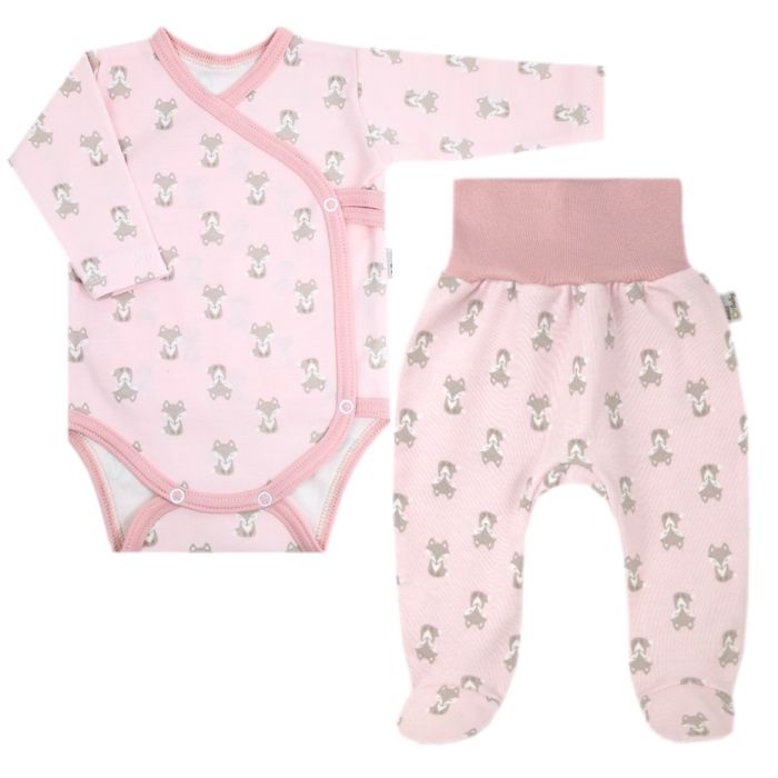 Beebiriided 2 osaline "Fox pink" 