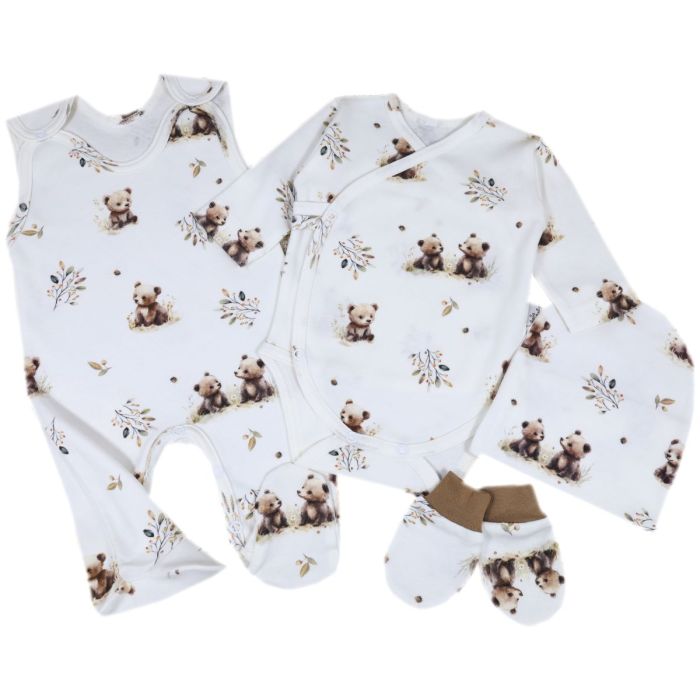 Komplekt vastsündinule 4-e osaline "Little bears"